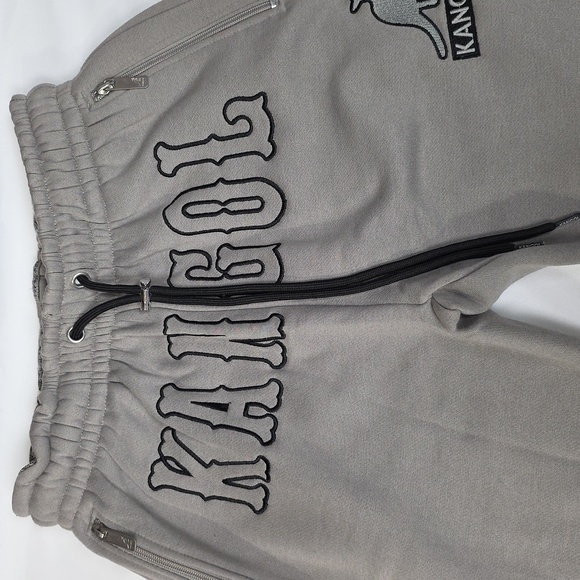 Kangol Men Gray Sweatpants with Logo Size Small - Picture 2 of 11